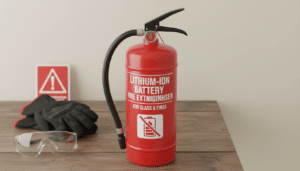 Feuerlöscher für Lithium Akku