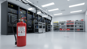 Feuerlöscher für Technikraum