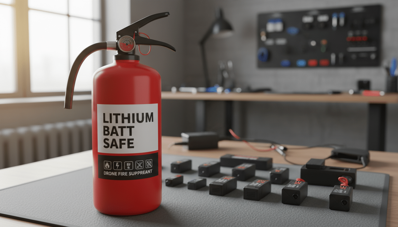 feuerlöscher für drohnen akku